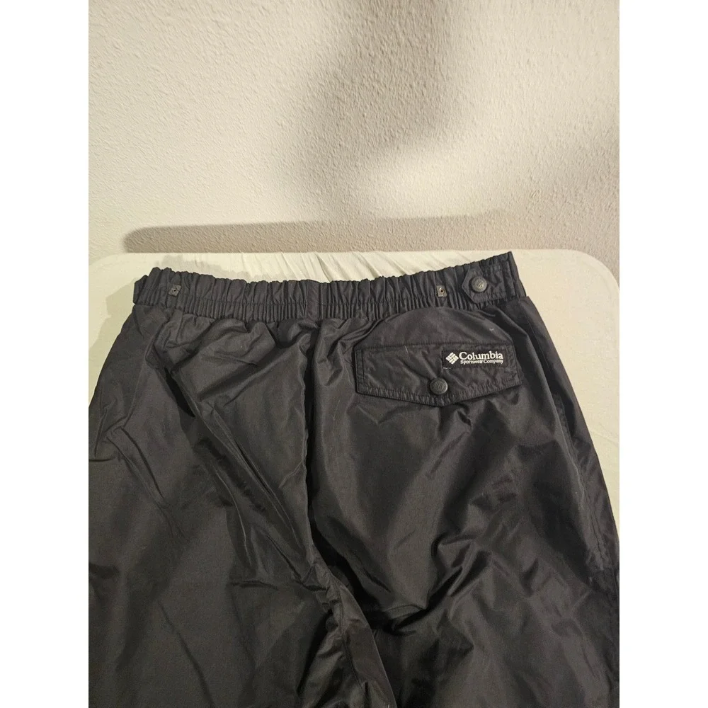 Columbia XL Black Nylon Snow Pants Insulated Winter Sport